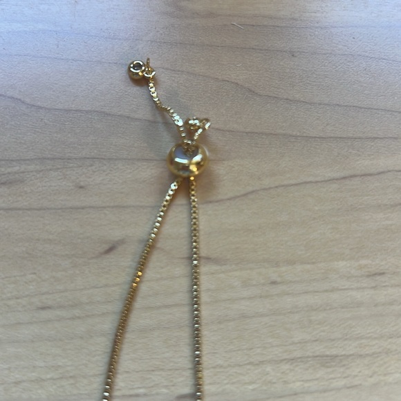 NWT gold tone anklet with red jewel and stone accents - Picture 3 of 4